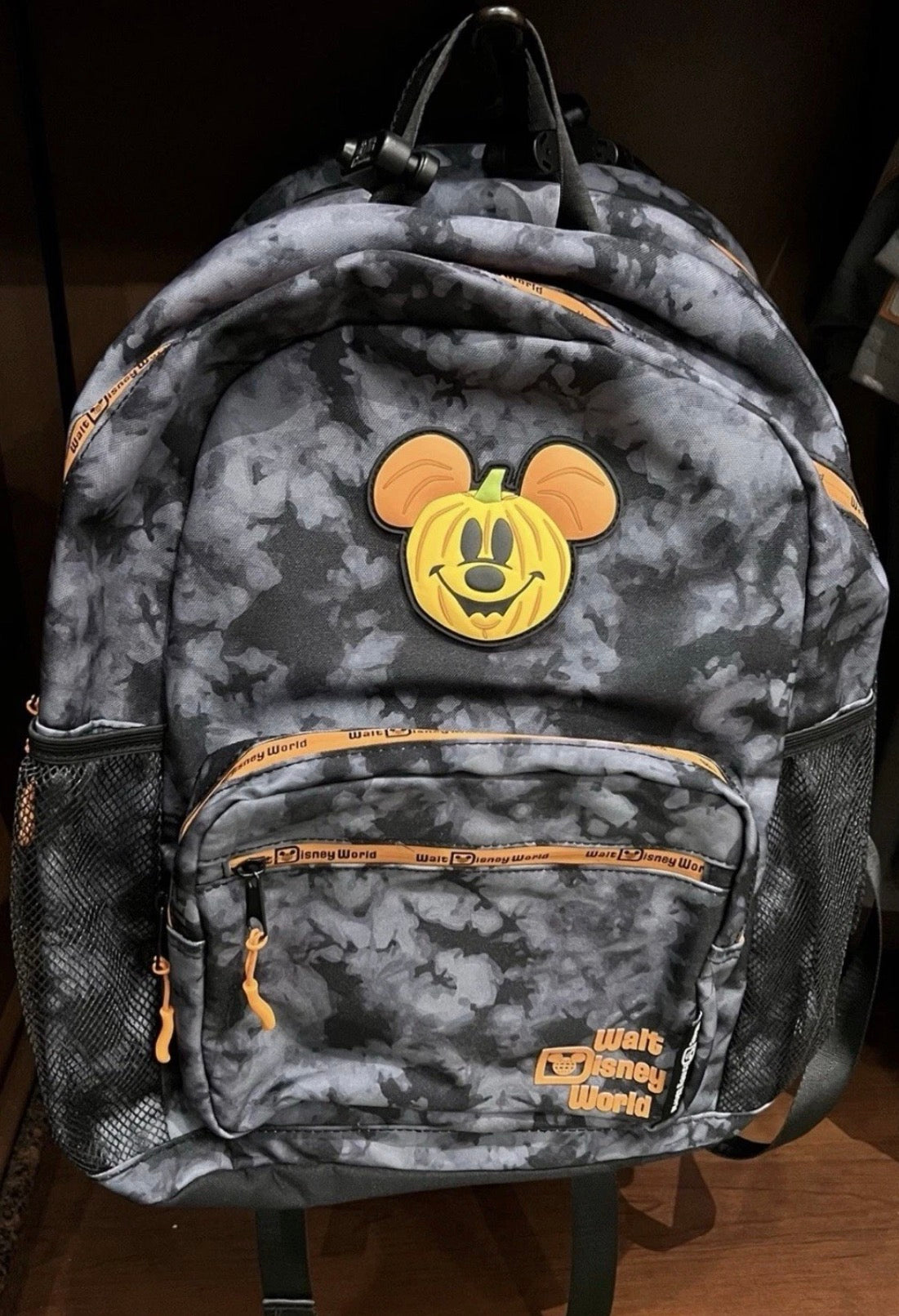 2025 Walt Disney World Parks Halloween Mickey Mouse Pumpkin Backpack