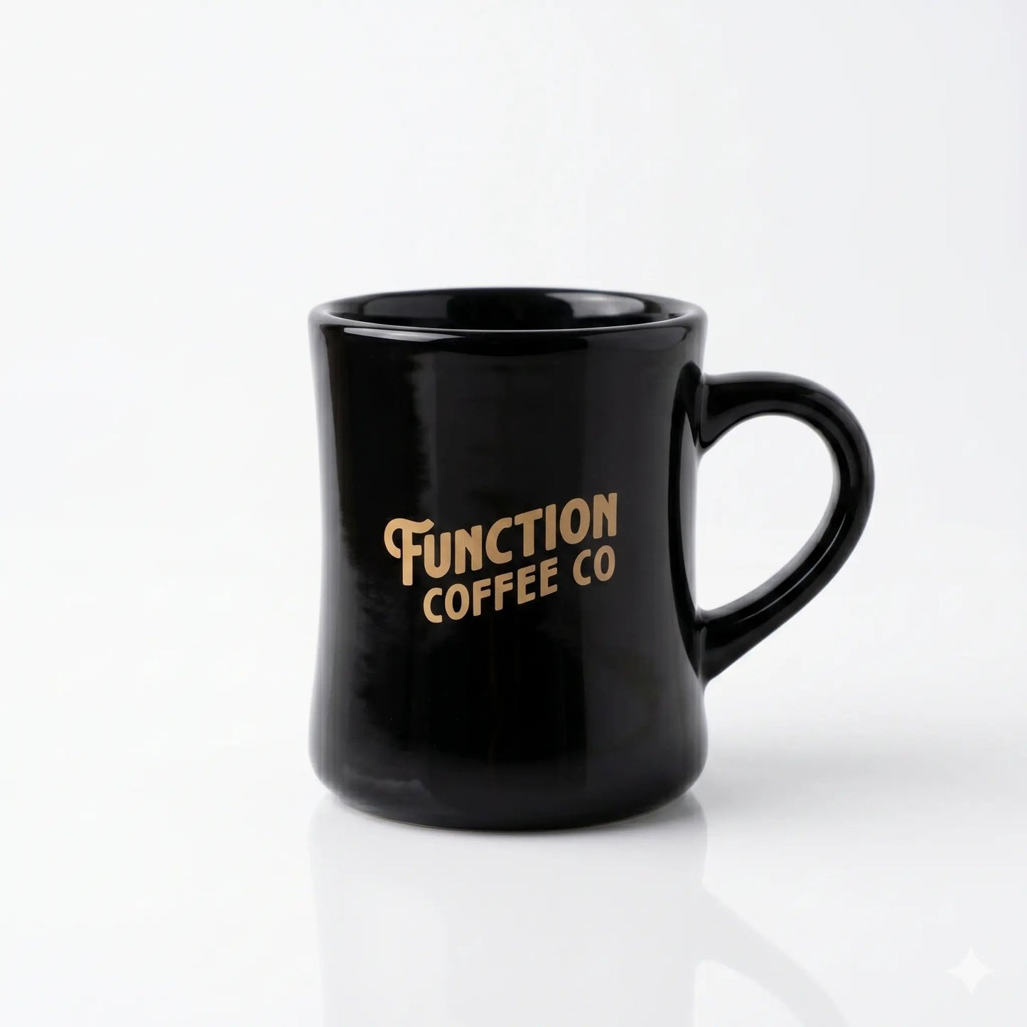 The Founder's Coffee Shop Mug Black & Gold