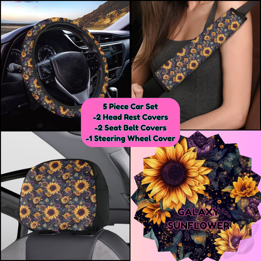 5 PIECE CAR SET-GALAXY SUNFLOWER-PREORDER CLOSING 9/5