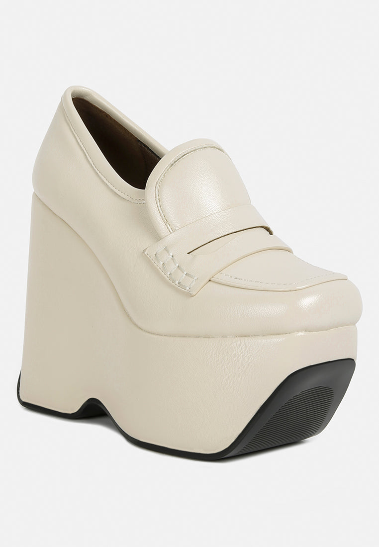 Gilliam High Platform Wedge Loafers