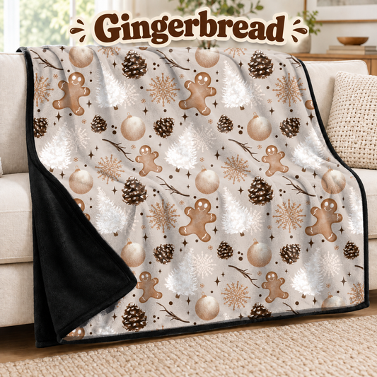 Gingerbread-Soft Throw Blanket 14 Run- (PREORDER CLOSES 9/28, ETA DECEMBER)