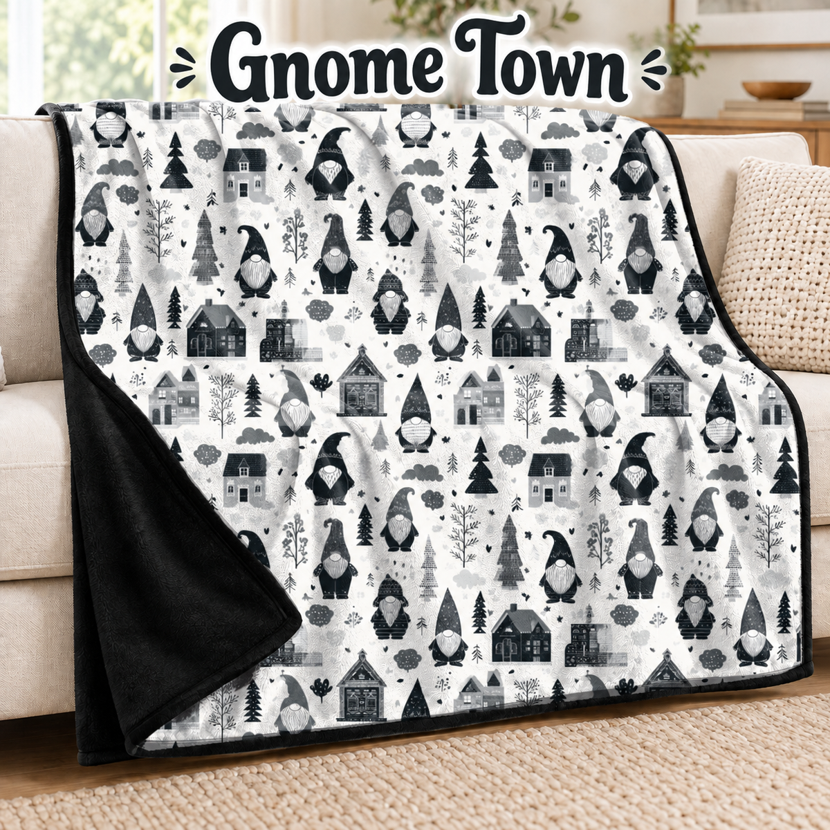 Gnome Town-Soft Throw Blanket 14 Run- (PREORDER CLOSES 9/28, ETA DECEMBER)