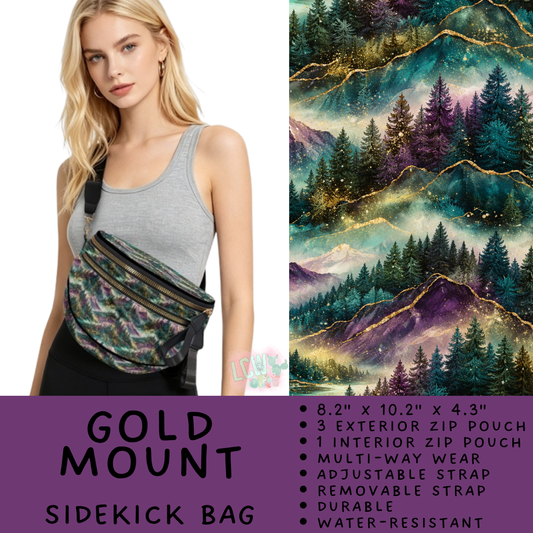 Batch #579 - Sidekick Bags 2 - Closes 9/2 - ETA early November - Gold Mount Sidekick Bag