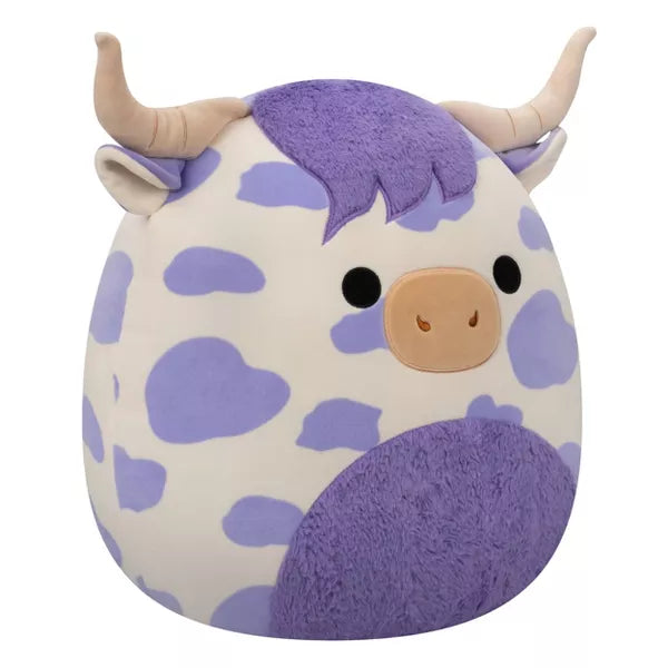 Squishmallows 16" Conway the Purple Spotted Highland Cow Plush Toy