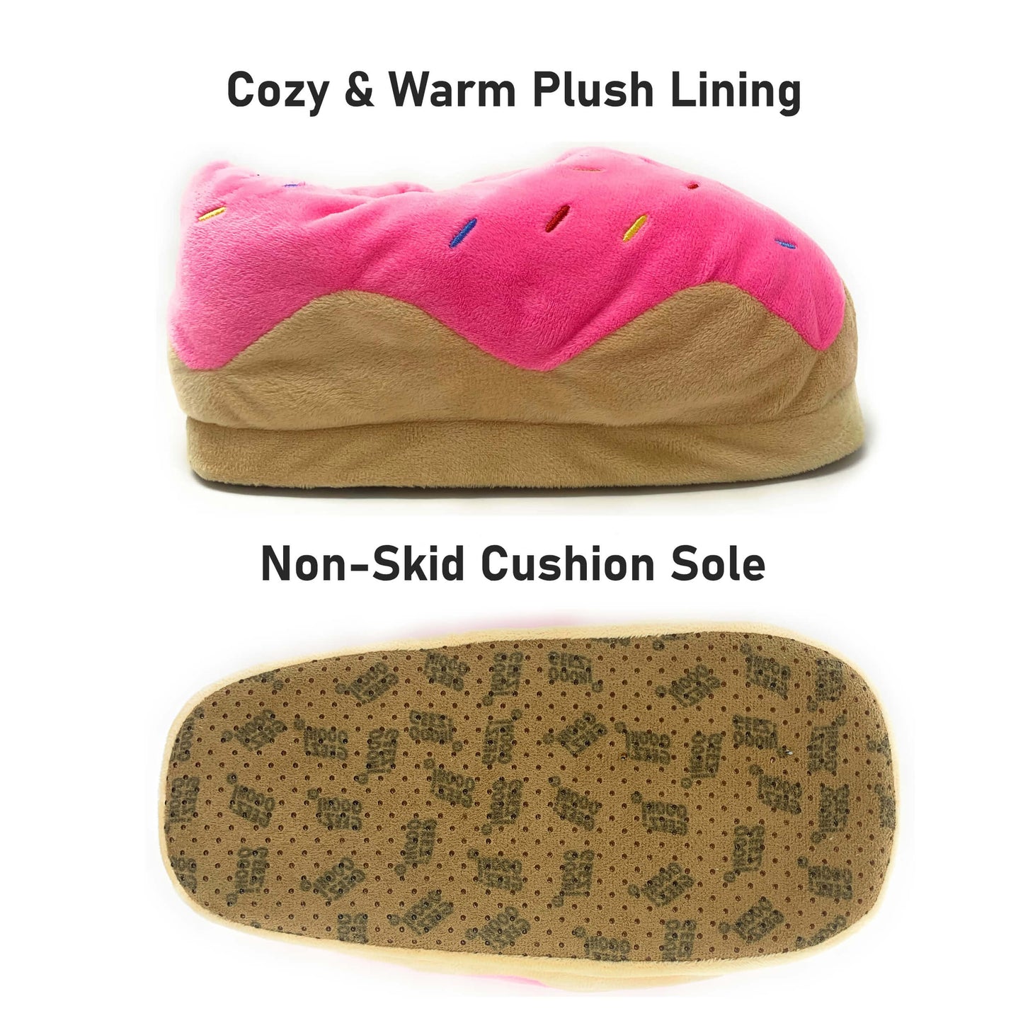Women's  Donut Judge Me Fuzzy Slippers