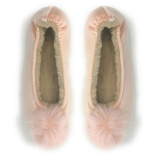 Pom Pom Pink Slippers