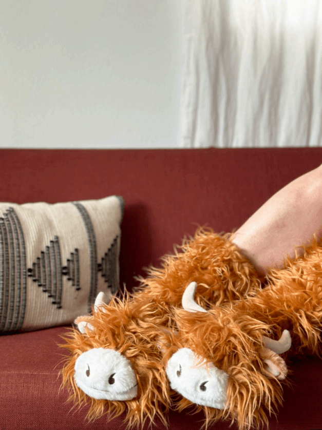 Women's  Highland Cattle Slipper Socks