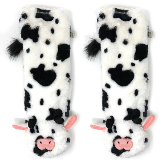 Women's  Moo Moo Plush Slipper Socks