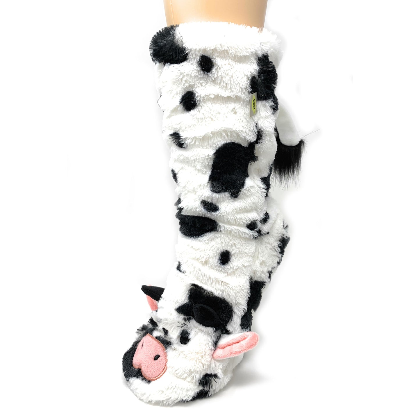 Women's  Moo Moo Plush Slipper Socks