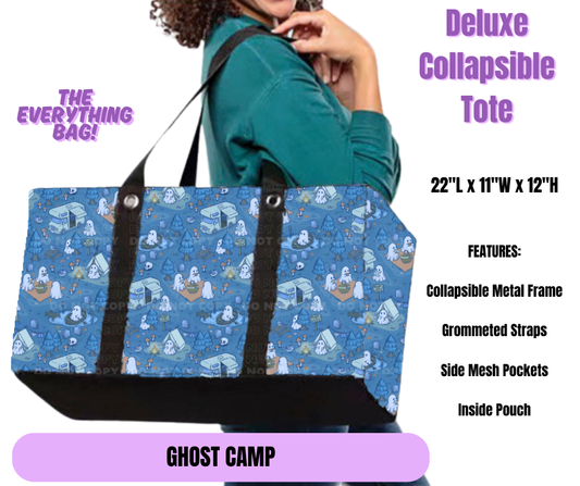Preorder! Closes 5/19. ETA August. Ghost Camp Collapsible Tote