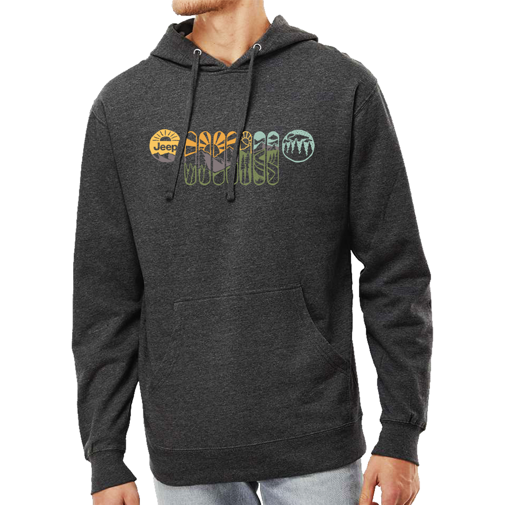 Mens Jeep® Atomic Grille Hoodie - Black