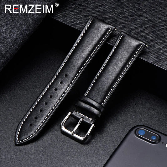Polar Leather Watch Band For Smartwatch Calfskin Replacement Strap Buckle