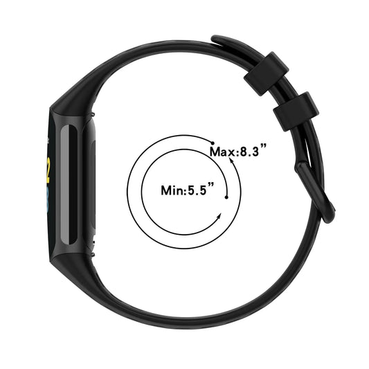 Fitbit Charge 5 6 Silicone Band - Soft Flexible Waterproof