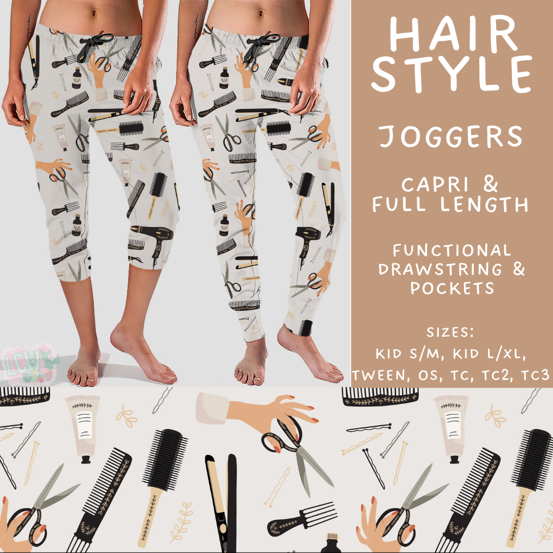 Batch #496 - Careers Collection 2 - Closes 2/25 - ETA late April - Hair Style Full and Capri Length Joggers