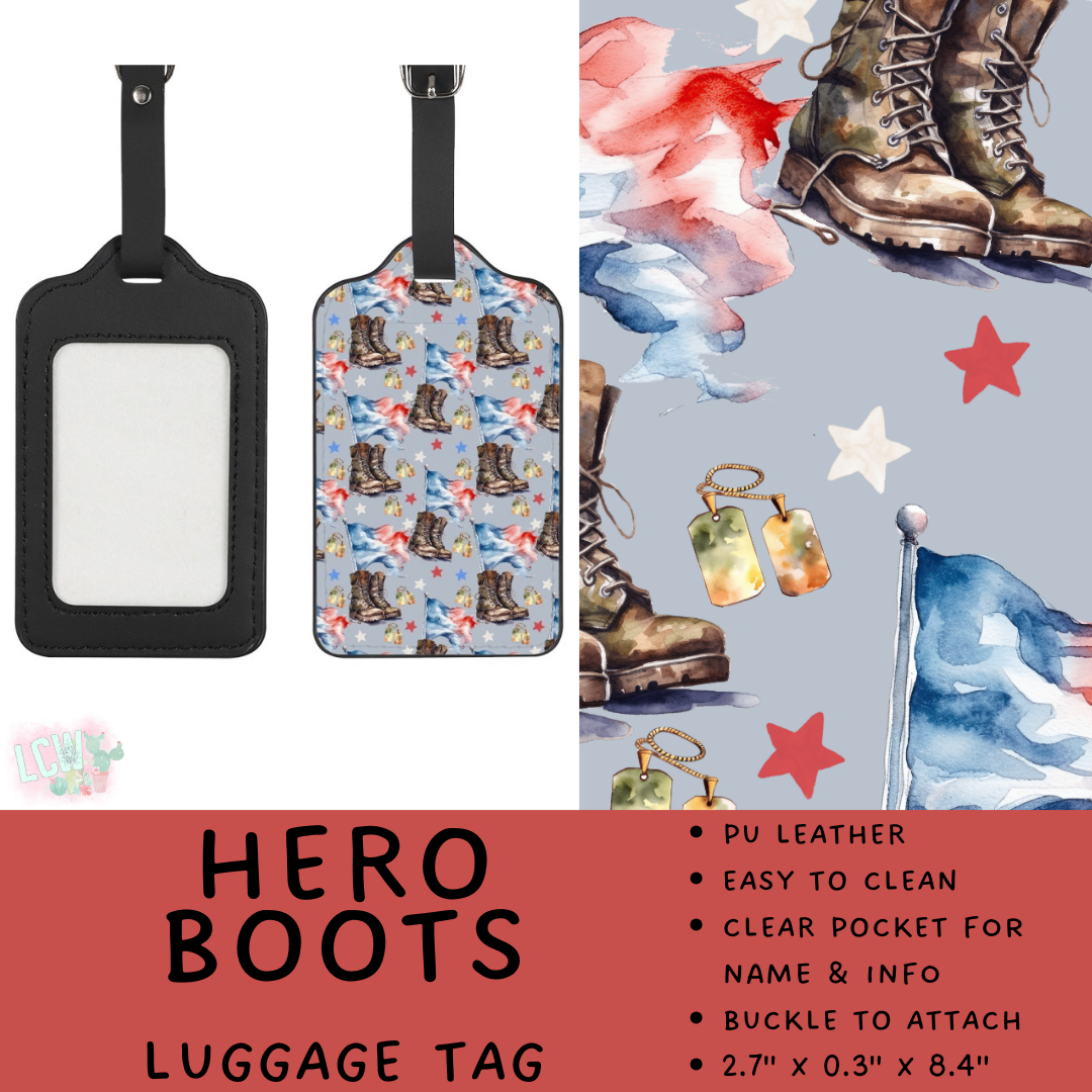 Batch #495 - Travel Collection - Closes 2/23 - ETA late April - Hero Boots Luggage Tag