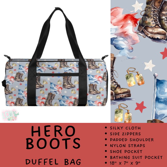 Batch #495 - Travel Collection - Closes 2/23 - ETA late April - Hero Boots Duffel Bag