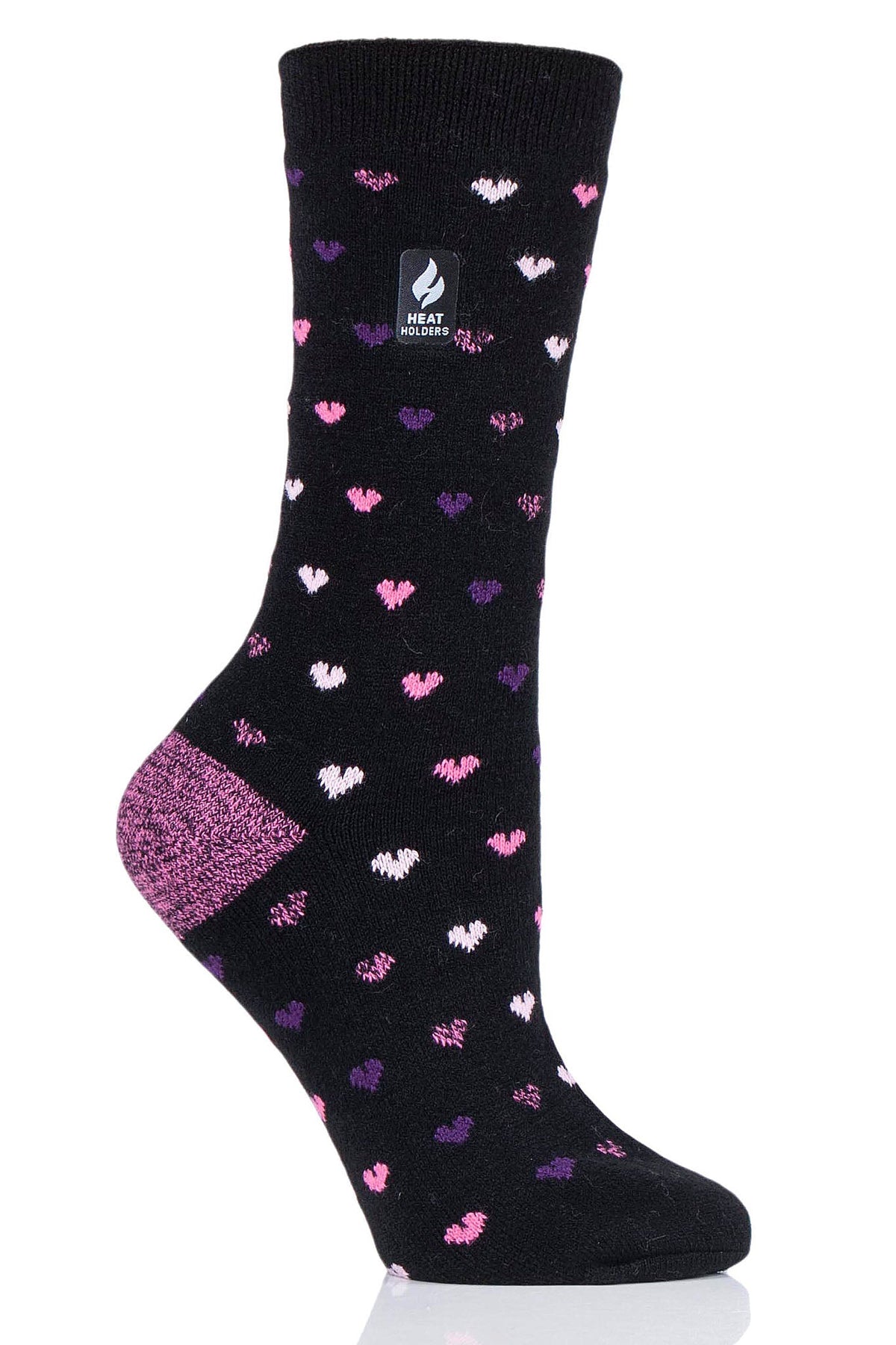 Women's Orchid ULTRA LITE™ Hearts Crew Socks