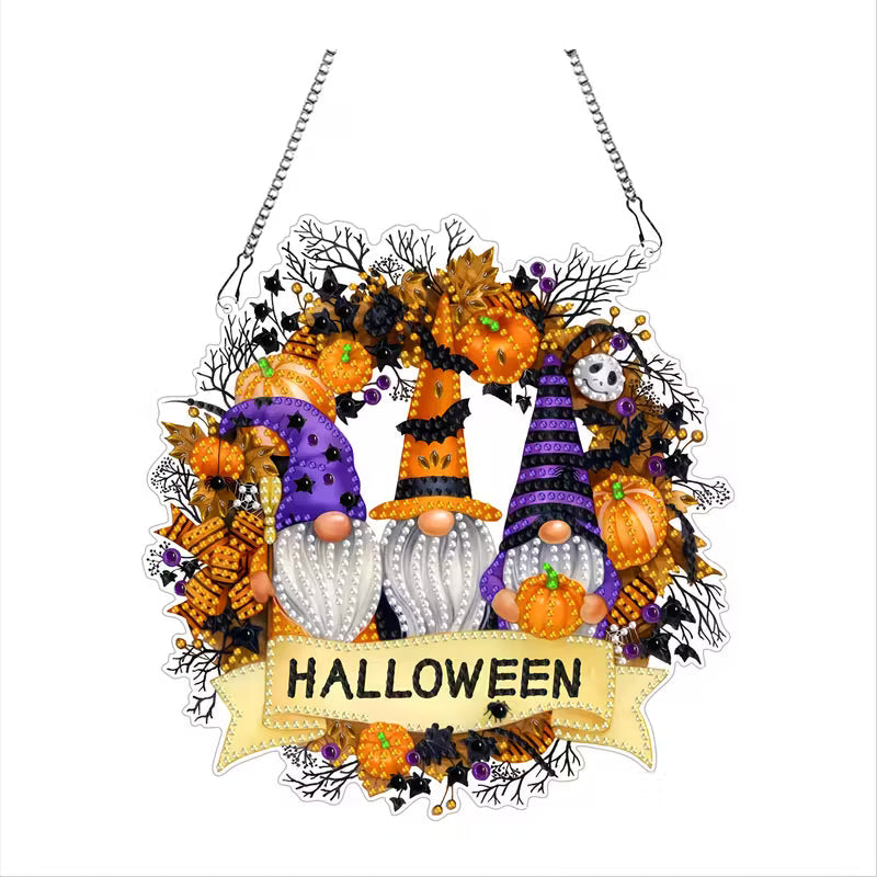 Halloween Gnomes Wreath Hanger