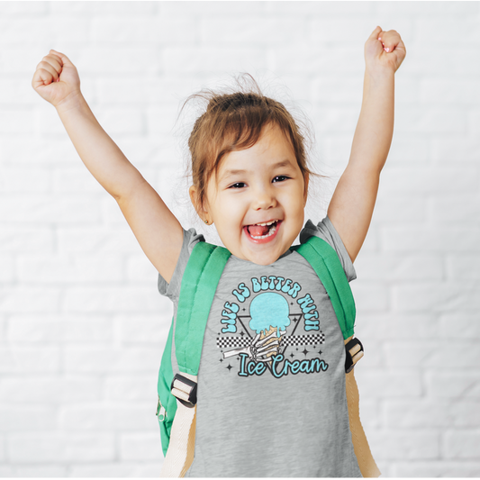 Life Is Better With Ice Cream Graphic Tee