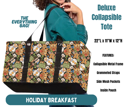 Preorder! Closes 8/13. ETA Nov. Holiday Breakfast Collapsible Tote