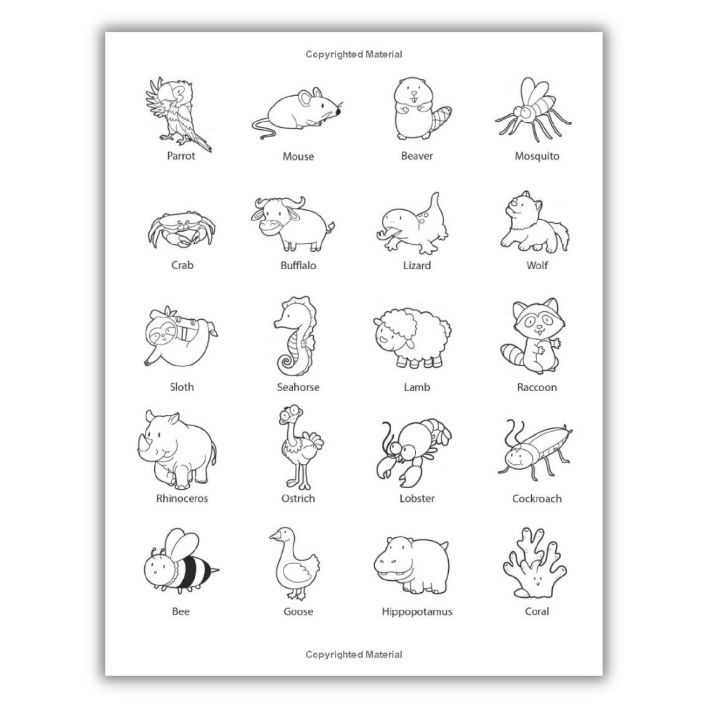 How to Draw 101 Cute Animals: For Kids (Spiral Bound)