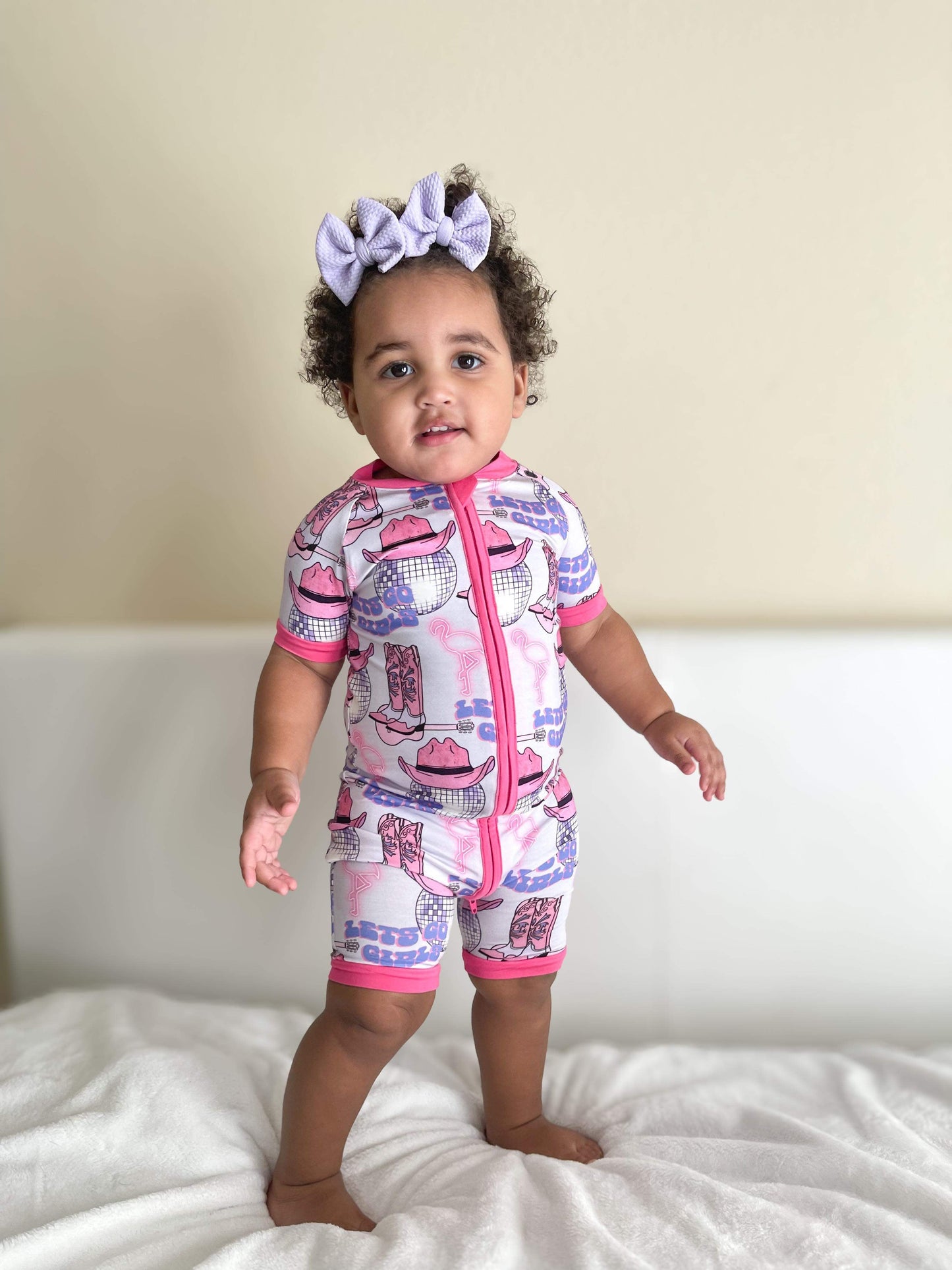 Let’s Go Girls Bamboo Shortie Romper