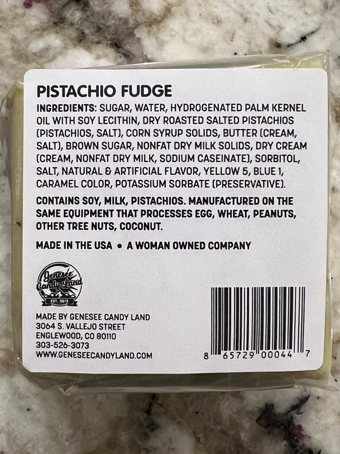 Pistachio Fudge