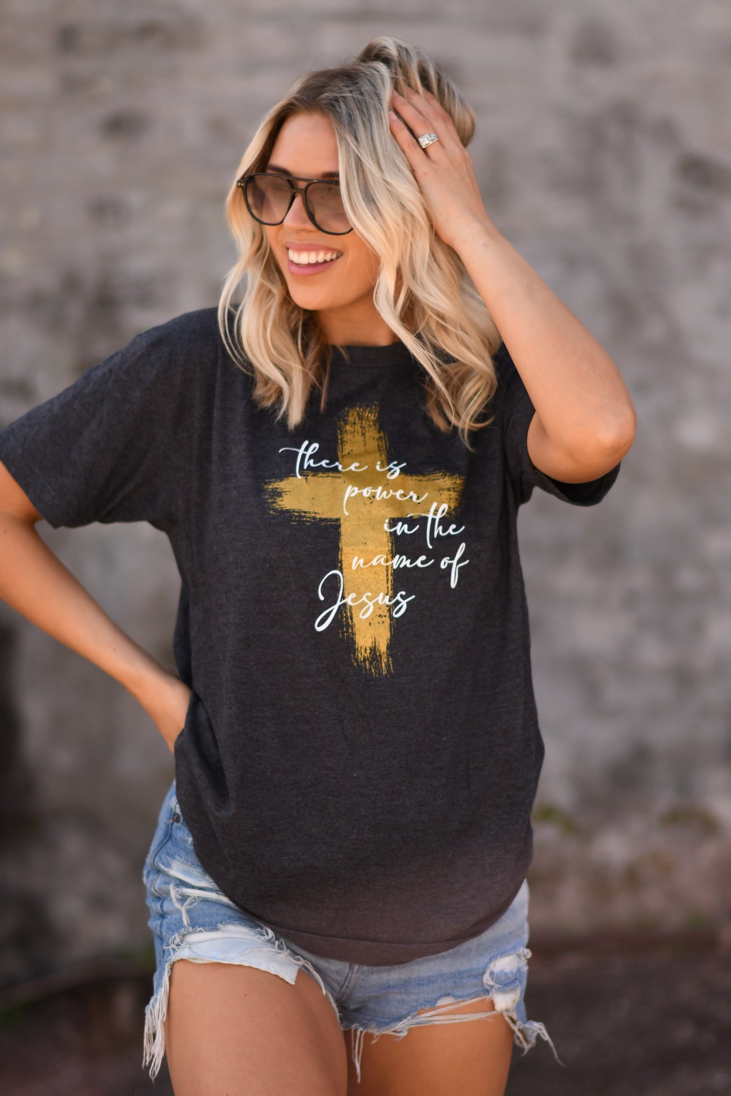 RTS There Is Power In The Name Of Jesus Graphic Tee