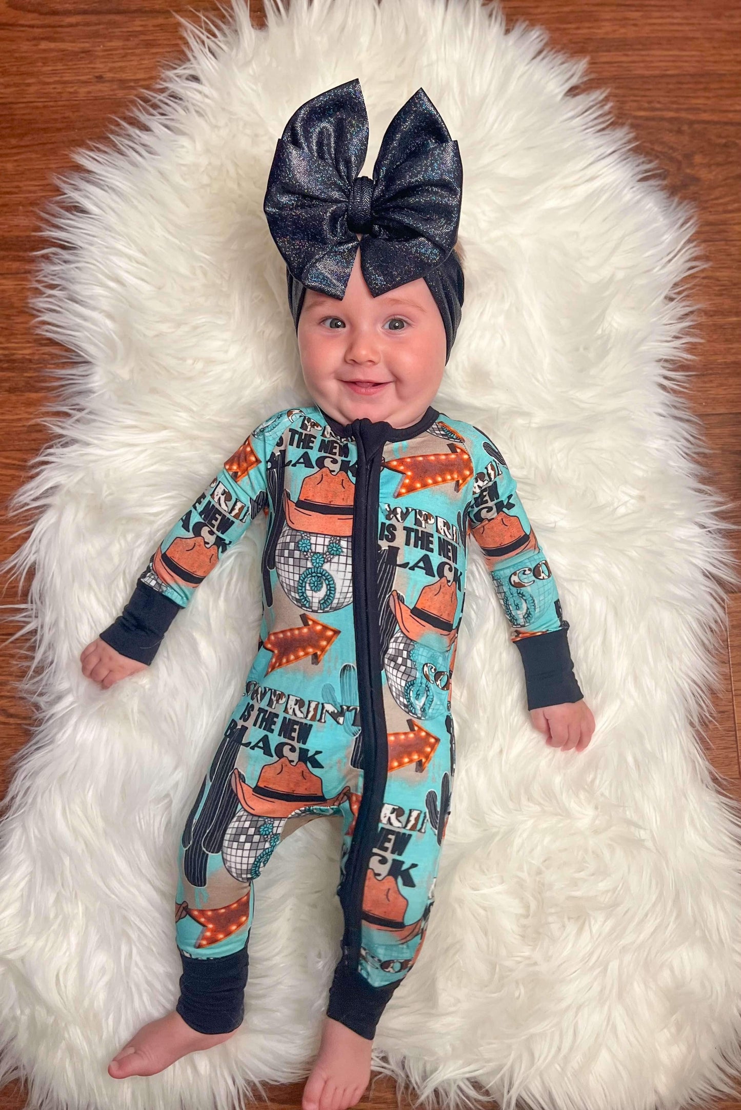 Cow Print is the New Black Bamboo Sleeper