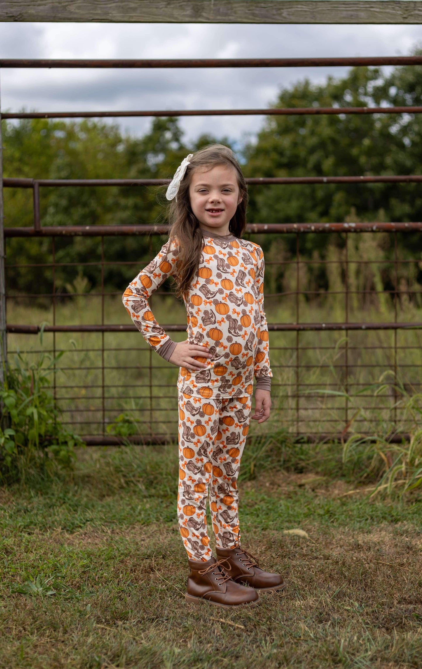 Howdy Pumpkin Bamboo Set
