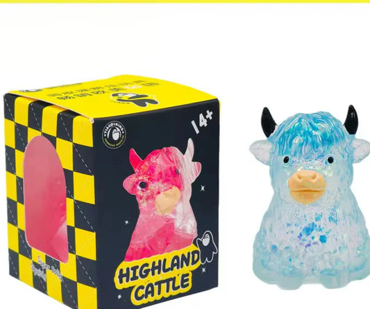 Viral Glitter Highland Cow Squishy (PREORDER CLOSES 4/13, ETA END APRIL)