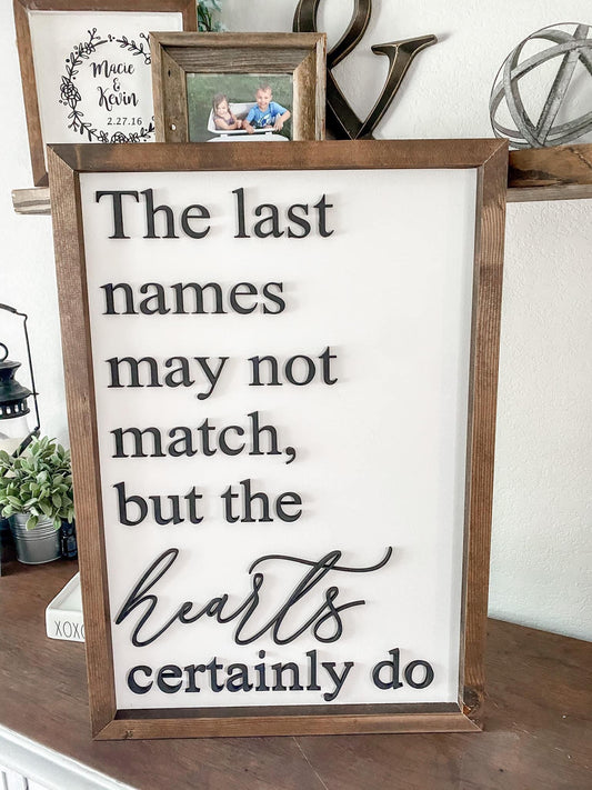 Custom Sign - Last Names (PREORDER - Ship in approx 3-4 Weeks)