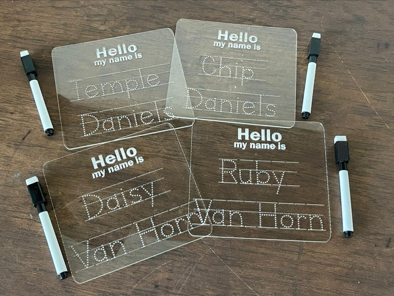 Custom Personalized Tracing Name Boards (Preorder - Ships in 3-4 Weeks)