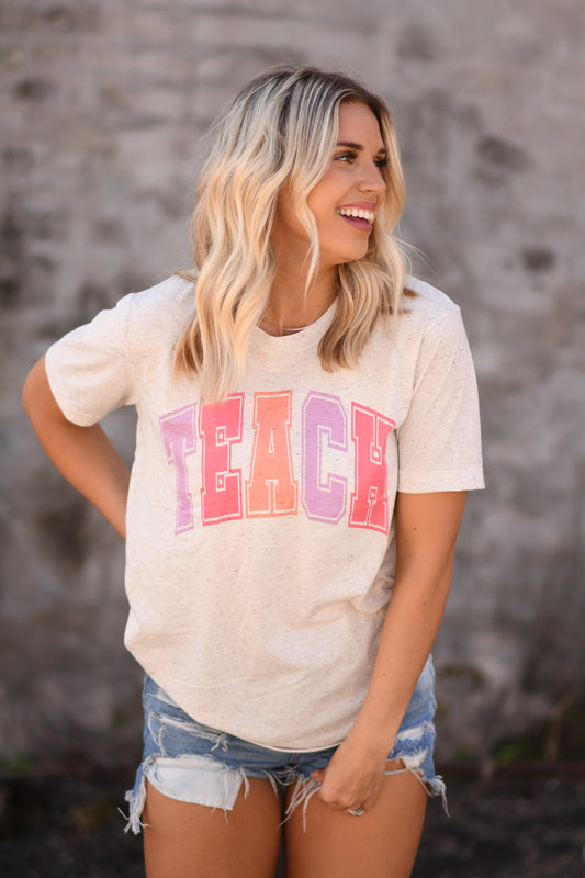 Teach Color Arch Graphic Tee