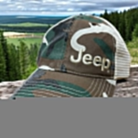 Hat - Jeep Garment Washed Trucker - Camo