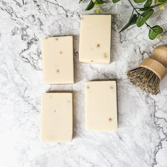 Lavender Ylang Ylang Exfoliating Soap Bar With Lavender Buds, Ylang Ylang and Natural Oils 6oz