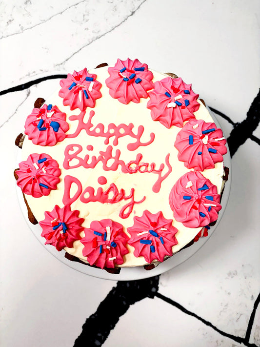 Organic Dog Birthday Cake | Peanut Butter Banana Dog Cake (Handmade in NJ)