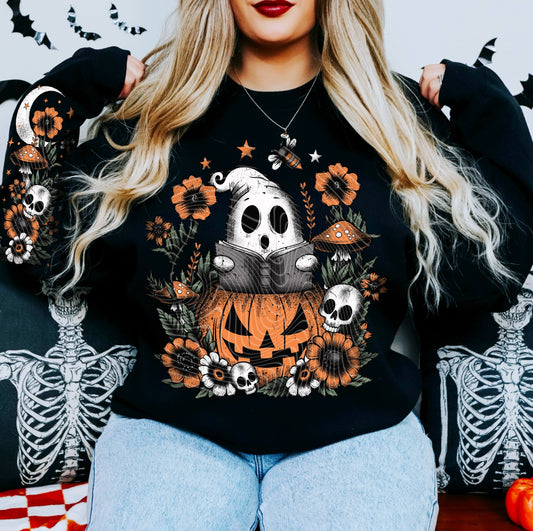 BECOME STORIES- CREWNECK SWEATSHIRT  W/ SLEEVE PRINT