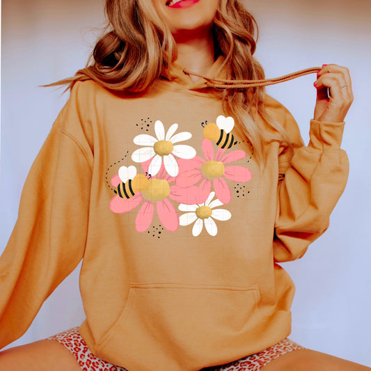 FLORAL BEES HOODIE