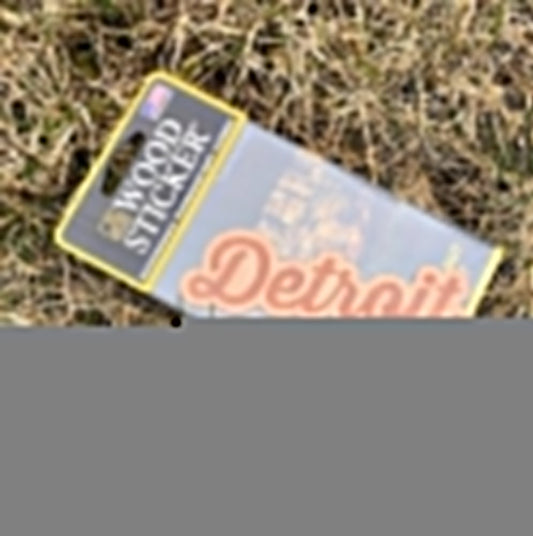 Wood Decal - Detroit Script
