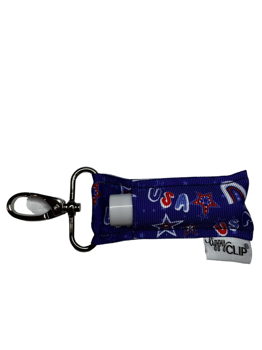 USA Stars and Rainbows LippyClip® Lip Balm Holder