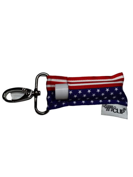 American Flag LippyClip® Lip Balm Holder