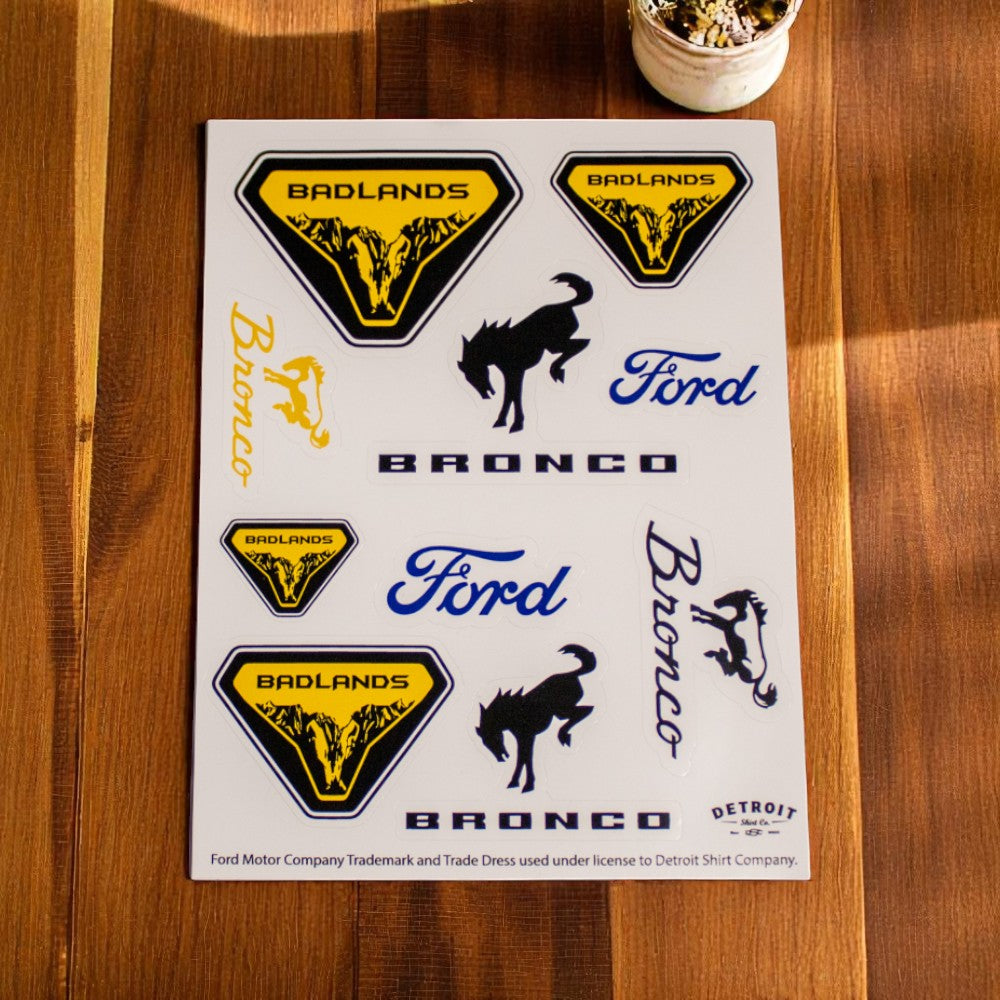 Sticker - Ford Bronco Badlands - Sheet