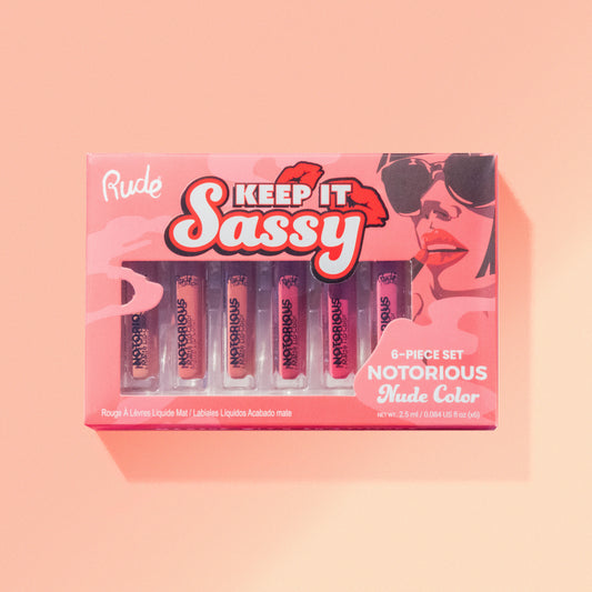Keep It Sassy 6 Lip Color Set - Nude