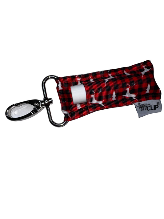 Reindeer Christmas Plaid LippyClip®