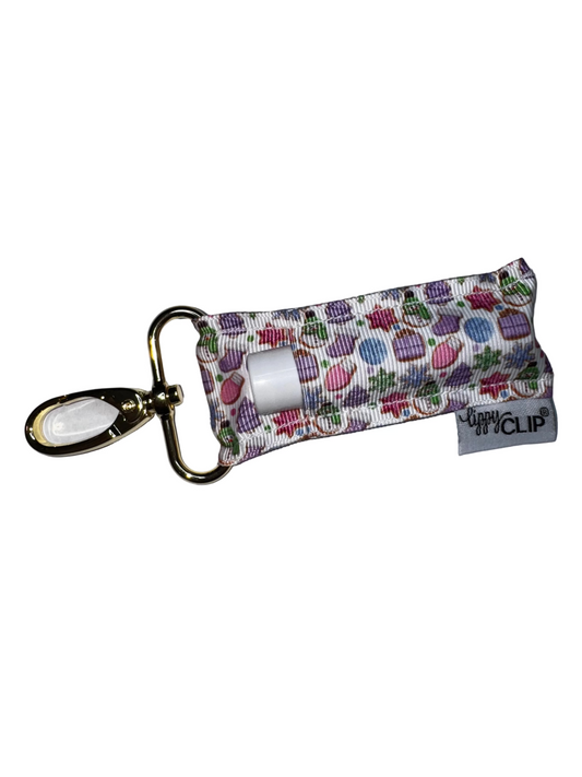 Pastel Christmas Cookies LippyClip® Lip Balm Holder