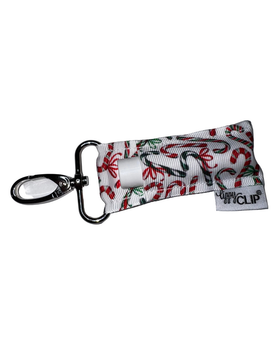 Candy Canes LippyClip® Lip Balm Holder