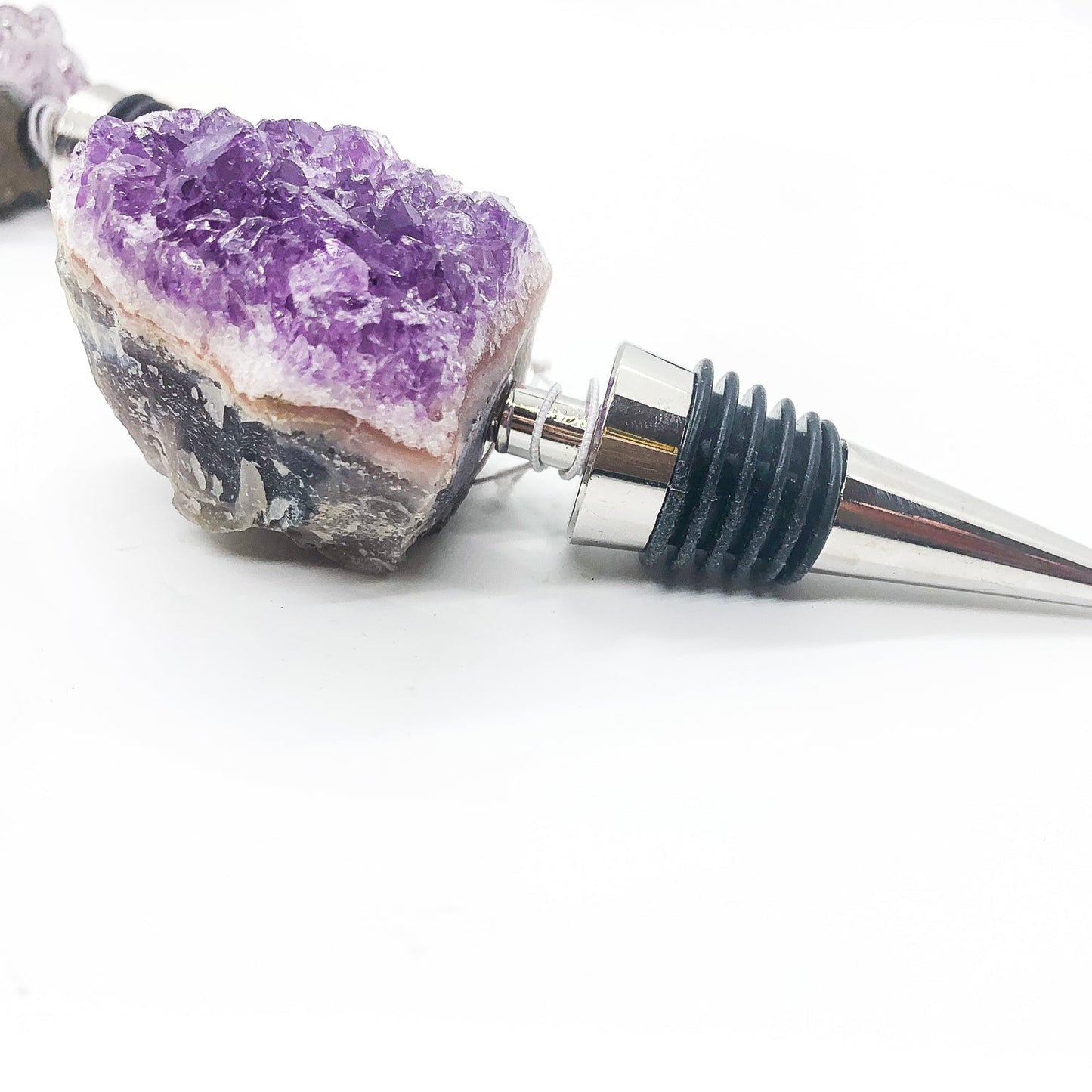 Natural Stone Wine Bottle Stoppers Set Decorative Bougie Bottle Stopper Gifts For Wine Lovers