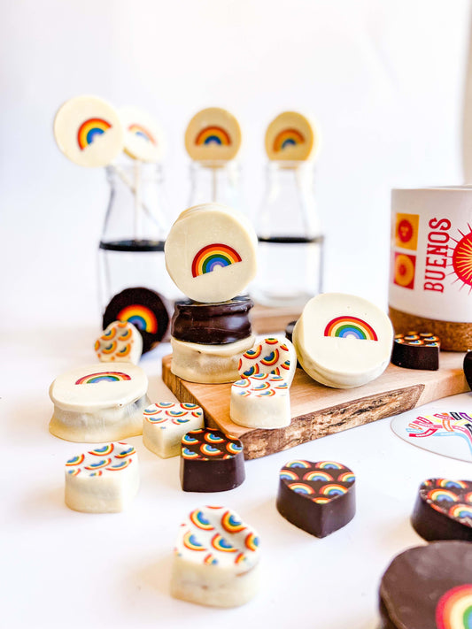 Pride Chocolate Box: Rainbow Lollipops & Bonbons