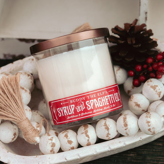 Syrup & Spaghetti 9 oz Jar Soy Candle - Winter Scents